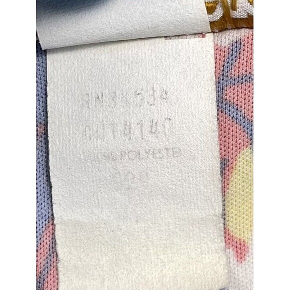 VTG 1970s CENTER STAGE Womens SMALL Red Floral Polyester S/S Button-Up BLOUSE - Picture 8 of 8